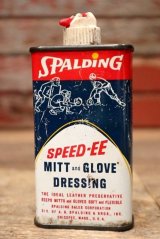 dp-220901-90 SPALDING / 1970's SPEED-EE Baseball Mitt & Glove Dressing Handy Can