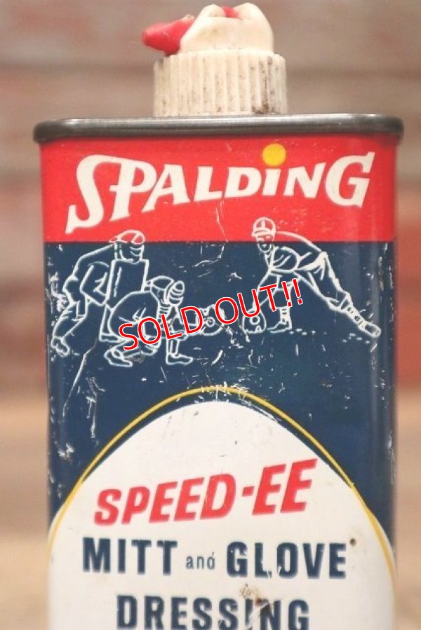 画像2: dp-220901-90 SPALDING / 1970's SPEED-EE Baseball Mitt & Glove Dressing Handy Can