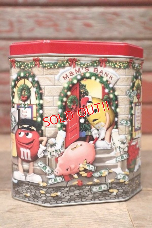 画像1: ct-220601-01 MARS / M&M's 2003 Christmas Village Series Number 17 Canister Can