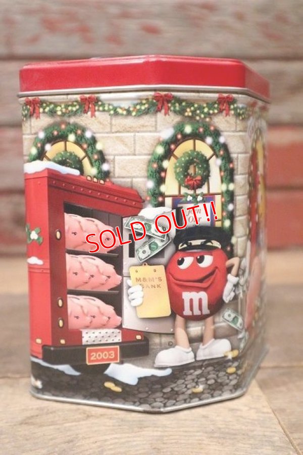 画像2: ct-220601-01 MARS / M&M's 2003 Christmas Village Series Number 17 Canister Can