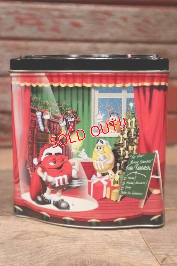 画像1: ct-220601-01 MARS / M&M's 1998 Christmas Village Series Number 07 Canister Can