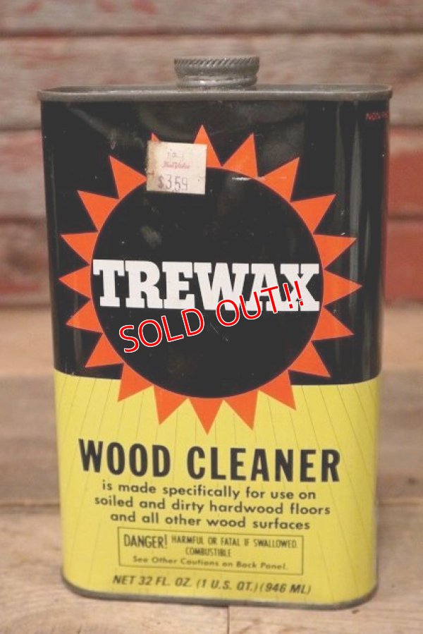 画像1: dp-220901-95 TREWAX / WOOD CLEANER Vintage Tin Can