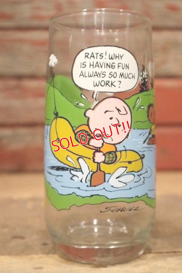 画像1: gs-221101-02 McDonald's / 1983 Camp Snoopy Collection Glass "Charlie Brown"