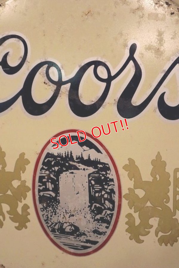 画像2: dp-221201-27 Coors Beer / 1980's Bottle Cap Sign