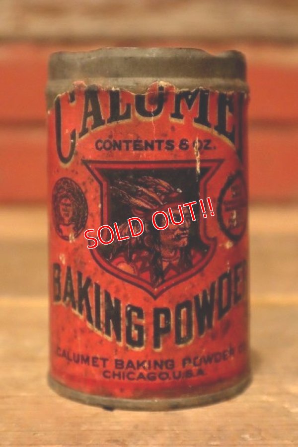 画像1: dp-221201-60 CALUMET / 1920's-1930's Baking Powder Can