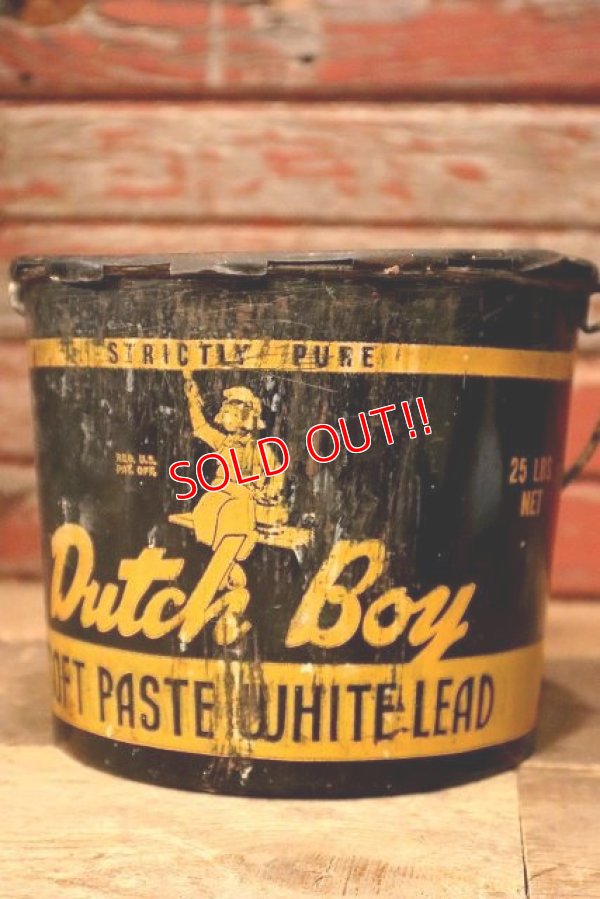 画像1: dp-230101-06 Dutch Boy/ 1950's SOFT PASTE WHITE LEAD Bucket