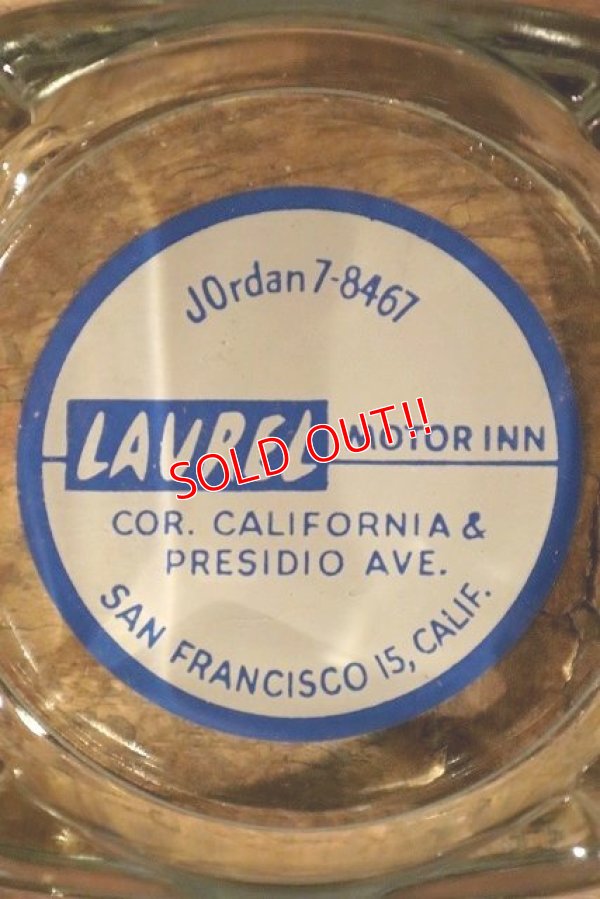 画像1: dp-230101-13 LAUREL MOTOR INN / Vintage Ashtray