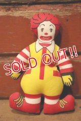 ct-230101-13 McDonald's / Ronald McDonald 1980's Mini Cloth Doll