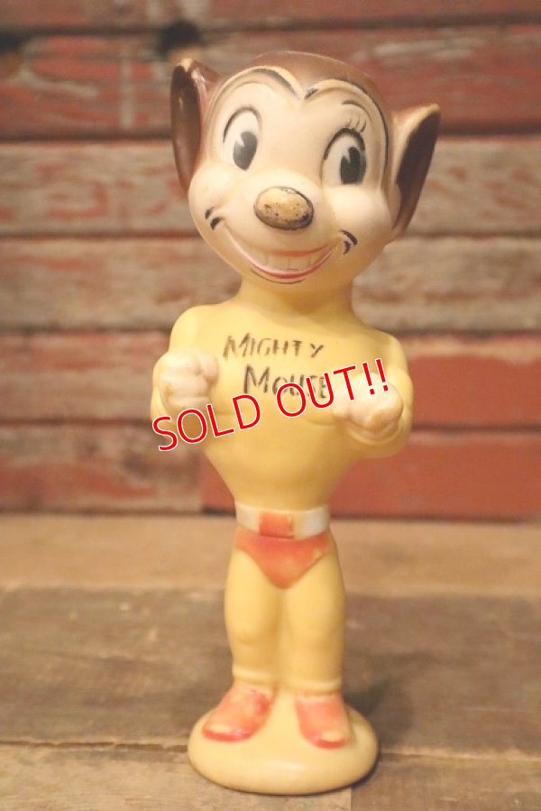 画像1: ct-221201-107 Mighty Mouse / 1950's Rubber Doll