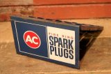 dp-221201-54 AC Spark Plugs / 1960's Metal Rack Sign