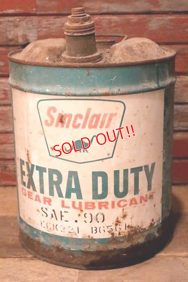 画像1: dp-230101-59 Sinclair EXTRA DUTY / 1960's 5 U.S. GALLONS OIL CAN