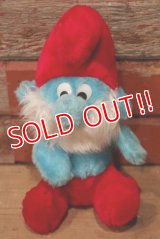 ct-220719-58 Papa Smurf / 1980's Plush Doll (S)