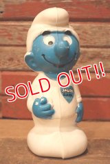 ct-230201-03 Smurf / 1980's Plastic Coin Bank