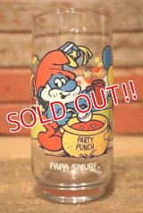 ct-230301-34 SMURF / Hardee's 1983 "PAPA SMURF" Glass