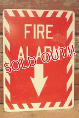 dp-230301-21 FIRE ALARM / Vintage Metal Sign