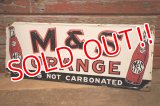 dp-230301-07 M & S ORANGE / 1940's-1950's Metal Sign