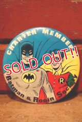 ct-230301-129 BATMAN & ROBIN / CHARTER MEMBER 1966 Pinback