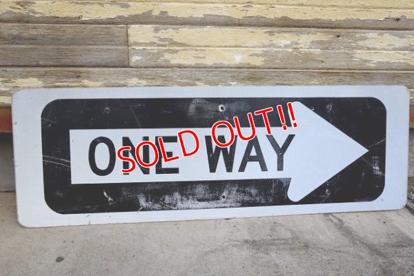 画像1: dp-210401-63 Road Sign "⇒ONE WAY"