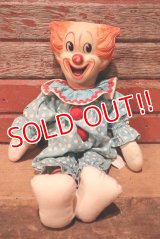 ct-230414-26 Bozo the Clown / Knickerbocker 1960's Rubber Face Doll