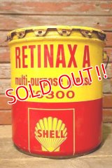 dp-230401-14 SHELL / RETINAX A 1960's 5 U.S. GALLONS OIL CAN