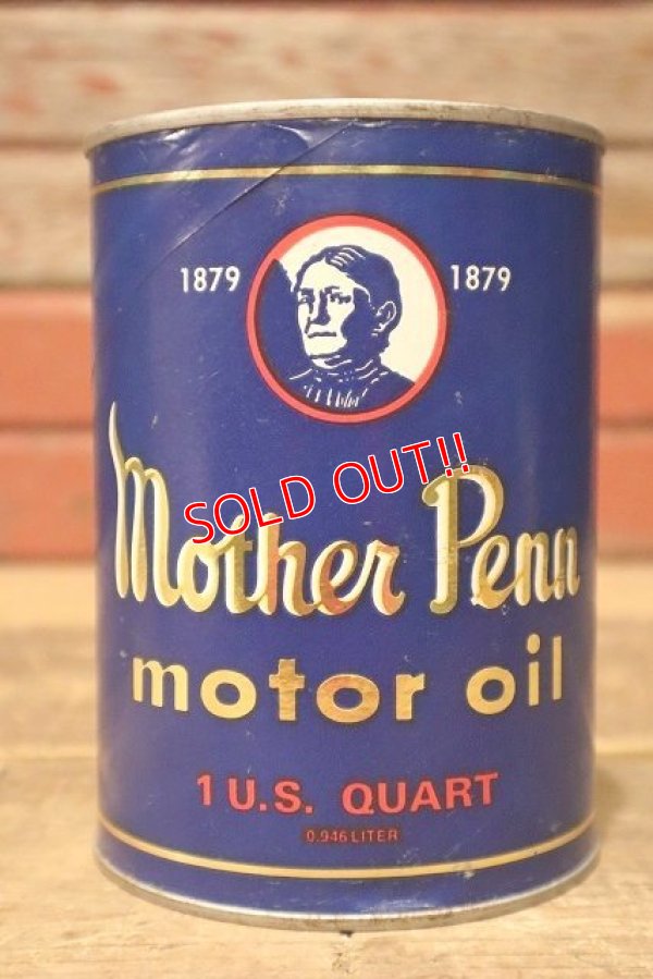 画像1: dp-220301-67 Mother Penn MOTOR OIL / One U.S. Quart Can Bank