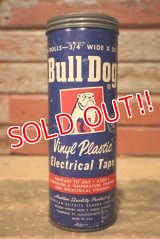 dp-230414-23 AMERICAN BILTRITE RUBBER COMPANY / 1950's BULLDOG Vinyl Plastic Electrical Tape Box