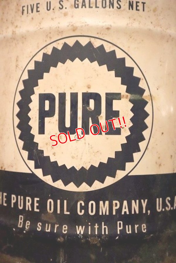 画像2: dp-230503-49 PURE / 1950's 5 U.S. GALLONS CAN