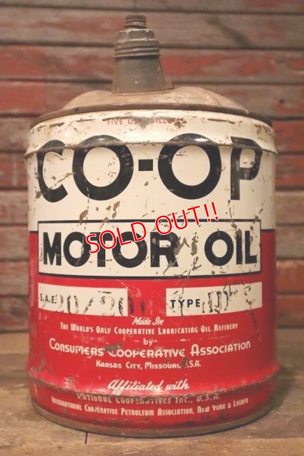 画像1: dp-230503-54 CO-OP / 1960's 5 U.S. GALLONS CAN