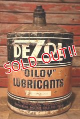 dp-230503-57 UNIVERSAL OIL CO., INC / DEZOL "OILPY" LUBRICANTS 1950's-1960's 5 U.S. GALLONS CAN