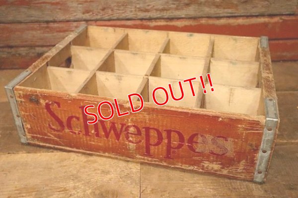 画像1: dp-230401-12 Schwepps / Vintage Wood Box