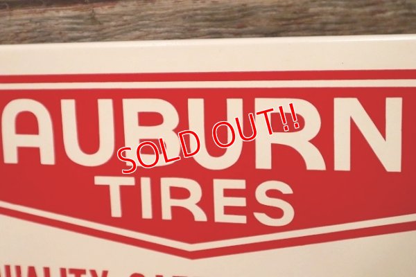 画像2: dp-230503-74 AUBURN TIRES / 1950's-1960's Metal Sign