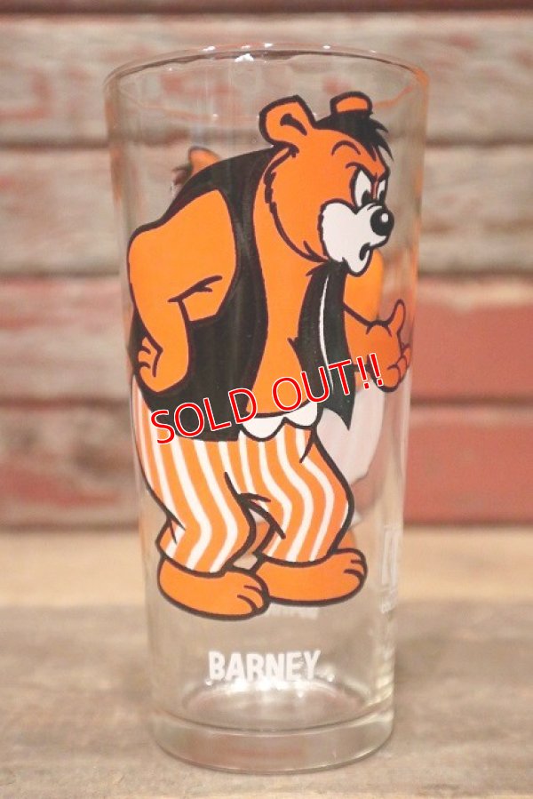 画像1: gs-221101-06 Barney Bear / PEPSI 1975 Collector Series Glass