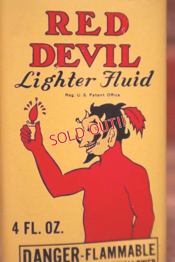 画像2: dp-230724-49 RED DEVIL / Lighter Fluid 4 FL.OZ Handy Oil Can