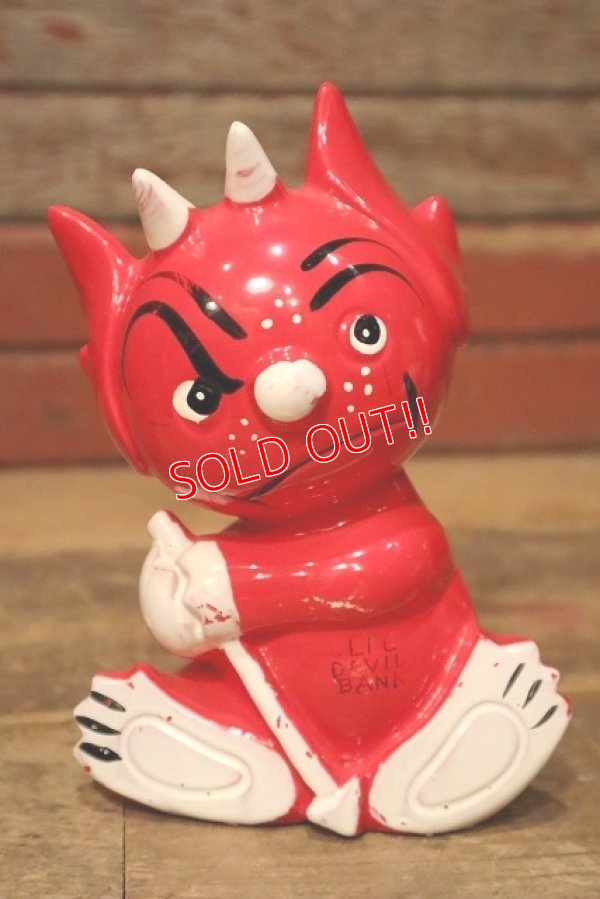 画像1: ct-230701-04 RED DEVIL / 1960's-1970's Coin Bank