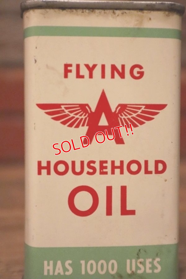 画像2: dp-230724-42 FLYING A / 1950's HOUSEHOLD OIL Handy Can