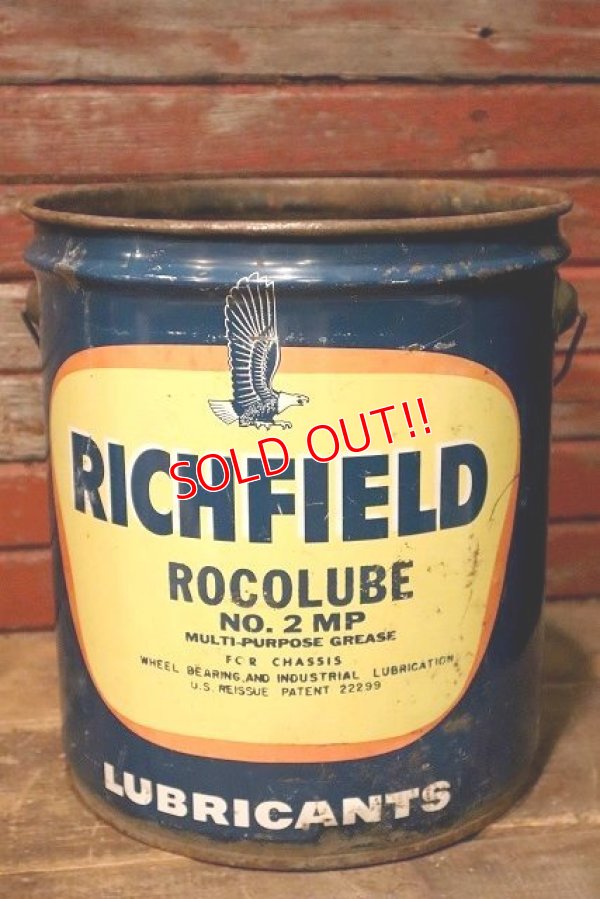 画像1: dp-230724-36 RICHFIELD / 1960's 5 U.S. GALLONS OIL CAN