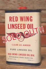 dp-230809-02 RED WING / 1950's LINSEED OIL One Quart Can