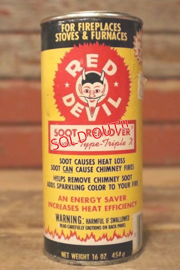 画像1: dp-230809-04 RED DEVIL / 1970's SOOT REMOVER CAN