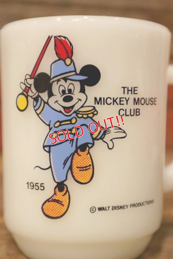 画像2: kt-230809-04 Mickey Mouse / Anchor Hocking 1980's 9oz Mug "Mickey Mouse Club"