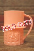 ct-230809-11 PLANTERS / MR.PEANUT 1950's Plastic Mug (Pink)