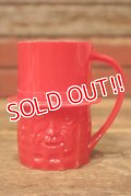 ct-230809-10 PLANTERS / MR.PEANUT 1950's Plastic Mug (Red)