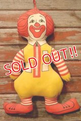 ct-230101-13 【SALE!!!】McDonald's / Ronald McDonald 1970's Pillow Doll