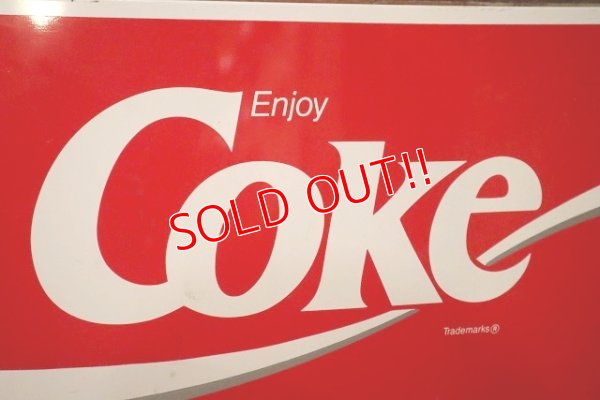 画像2: dp-230901-105 Coke (Coca-Cola) / 1980's-1990's Metal Sign