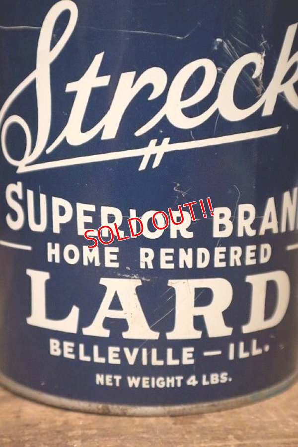 画像2: dp-230901-94 Streck / SUPERIOR BRAND LARD VINTAGE 4 LBS. CAN