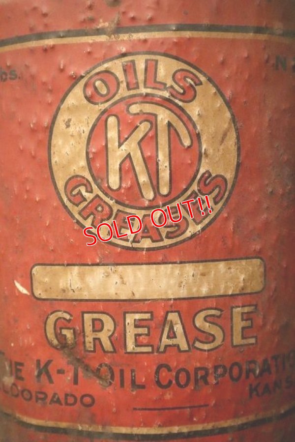 画像2: dp-230901-75 THE K-T OIL CORPORATION / KT OILS GREASES VINTAGE CAN