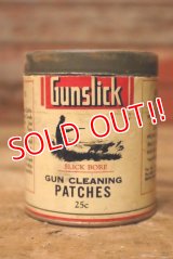 dp-230901-103 Gunslick / 1940's GUN CLEANING PATCHES CAN