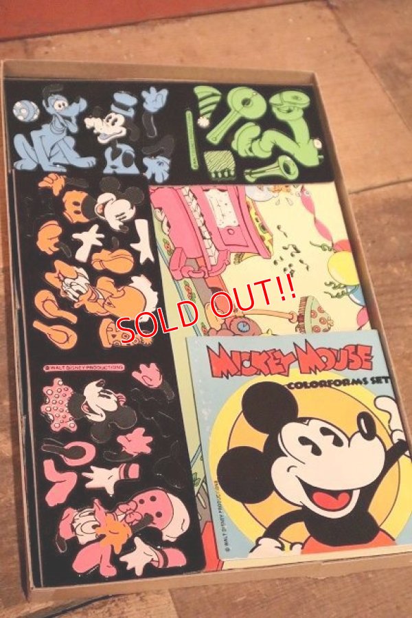 画像2: ct-230301-102 Disney / COLORFORMS INC. 1970's MICKEY MOUSE COLORFORMS SET