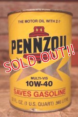 dp-230901-120 PENNZOIL / 10W-40 U.S. Quart Motor Oil Can