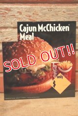 dp-230901-45 McDonald's / 1993 Menu Sign "Cajun McChicken Meal"