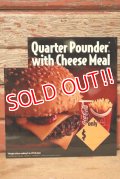 dp-230901-45 McDonald's / 1993 Menu Sign "Quarter Pounder with Cheese Meal"